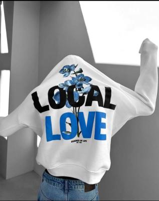 هودي أوفر سايز ابيض - Local Love